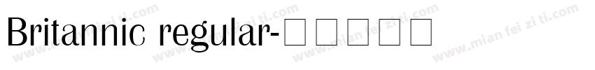 Britannic regular字体转换